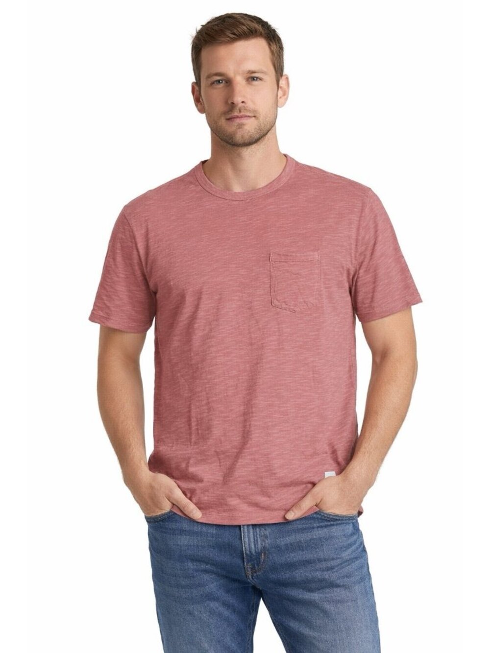 Vuori Shirt Men's L/XL Pocket Tee T-Shirt Stretch Soft Rusty Brown Clay Rose’ R2